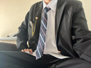 炯野JIONGYE成人禮西服DK制服日系制服西裝外套男女畢業(yè)照正裝西服西褲套裝 黑色西服+襯衫藏青領帶+西褲 L 關注送同款徽章 曬單實拍圖