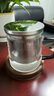 ORTOR手柄茶杯泡茶水杯子帶茶漏帶蓋杯大容量玻璃家用辦公單層杯禮品杯 不銹鋼蓋BOSS杯 曬單實(shí)拍圖