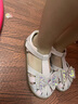 百麗（BeLLE）童鞋女童包頭涼鞋夏季兒童水晶公主鞋寶寶軟底學(xué)步鞋 粉色30 曬單實拍圖