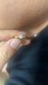 中國黃金（CHINA GOLD）轉運珠黃金手鏈女足金手飾紅手繩七夕情人節禮物送女朋友老婆生日 足金碎銀幾兩手鏈-紅繩 曬單實(shí)拍圖