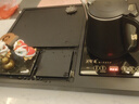陶毓天然石材烏金石茶盤(pán)全自動(dòng)電茶爐家用功夫茶具套裝整塊石茶臺托盤(pán) 09長(cháng)窗花80*37含電器+白瓷茶具 曬單實(shí)拍圖