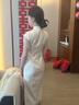 泰勒馬丁香檳色新中式旗袍訂婚禮服2025新款新娘敬酒服秀禾服婚紗主紗婚服 白月光 L 曬單實(shí)拍圖