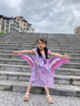G.DUCKKIDS小黃鴨小馬寶莉公主裙女童連衣裙夏季獨(dú)角獸翅膀飛袖兒童吊帶裙子 粉色碧琪 120 建議5~6歲【110-120cm】cm 曬單實(shí)拍圖