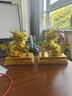 莫尼森黃銅麒麟擺件一對客廳玄關(guān)辦公室桌面裝飾工藝品公司喬遷開(kāi)業(yè)禮物 小號麒麟(金色)+銅底座 曬單實(shí)拍圖