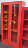 LEX LAIKESI消防柜微型消防站室外工地應(yīng)急物資工具器材柜滅火器箱 1.2高單柜 曬單實(shí)拍圖