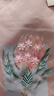 德瑪納【180G絲光棉】夏季氣質垂感印花打底衫圓領短袖舒彈女t恤 曬單實拍圖