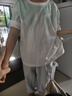 戴維貝拉兒童抗菌涼感長褲套裝夏裝男童短袖薄T恤兩件套 曬單實(shí)拍圖