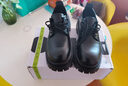 KGVcleanfit德比鞋男大頭鞋圓頭厚底隱形內(nèi)增高7CM皮鞋英倫通勤高街 黑色 41 皮鞋碼=42皮鞋碼 曬單實拍圖