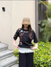 查爾斯桃心【王楚然同款】短袖t恤男女重磅創(chuàng)意卡通涂鴉純棉情侶圓領體恤 S 曬單實拍圖