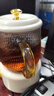 迷你養(yǎng)生壺煮茶器電燉養(yǎng)生杯全玻璃電熱杯便攜花茶壺恒溫電熱水壺55度辦公室0.6L杯子 奶油白 單壺+底座 曬單實拍圖