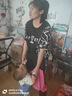 怡曼芙運動套裝女夏天洋氣時尚休閑褲女新款大碼胖mm遮肉哈倫褲女兩件套 上衣+褲子 2XL -建議130-145斤 曬單實拍圖