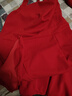 粉媚夢(mèng)新品紅色連衣裙裙子女夏季2025新款衣服女裝小個(gè)子吊帶裙純欲女裙 復古蕩領(lǐng)系帶荷葉邊紅裙 S 曬單實(shí)拍圖