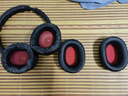 比博歐適用 鐵三角ATH-WS660BT耳機套WS660BT頭戴式耳機海綿套耳罩皮耳套ATH-AR5BT AR5IS耳機套耳機配件 黑色【紅網(wǎng)耳機套，一對】 曬單實(shí)拍圖