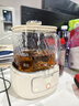 九陽（Joyoung）凈萃養(yǎng)生壺迷你家用全玻璃煮茶器 輕音燉煮 1L辦公室0金屬0膠水恒溫?zé)畨?WY103 曬單實拍圖