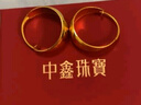 中鑫珠寶法式黃金耳環(huán)女足金999.9光面奶奶耳環(huán)金耳圈金首飾送長(zhǎng)輩禮物 【現(xiàn)貨】4.63g 曬單實(shí)拍圖