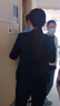 羅蒙西服套裝女士職業(yè)裝修身單西正裝商務(wù)面試工作通勤西裝外套 藏青 曬單實(shí)拍圖