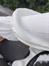 Olrain歐芮兒黑白色雪紡衫女秋裝2025新款法式拼接假兩件襯衫上衣 黑白色 XL 曬單實拍圖