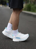 HOKA ONE ONE 【汪順同款】新款夏季男鞋克利夫頓 10跑步鞋CLIFTON 10輕量緩震 白色/天際藍(lán) 41 曬單實(shí)拍圖