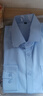 花花公子（PLAYBOY）品牌男裝白襯衫男士長(cháng)袖春夏秋商務(wù)職業(yè)短袖休閑婚慶白襯衣正裝藍 【長(cháng)袖】藍色斜紋 L 39 曬單實(shí)拍圖
