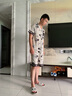路讓宋男士睡衣夏季冰絲短袖套裝2025年夏天男式薄款大碼仿真絲家居服 卡通睡衣套裝 XL 【推薦115-135斤】 曬單實拍圖