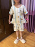 卡巴熊2025新款女童睡衣純棉短袖夏季薄款寶寶兒童卡通家居服套裝 21155-卡巴熊 100 【8碼】100-110CM 30-40斤 曬單實(shí)拍圖