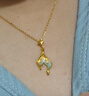 周大生復(fù)購(gòu)補(bǔ)貼黃金吊墜女足美人魚(yú)魚(yú)尾硬金掛墜送女友生日禮物 1.25g 曬單實(shí)拍圖