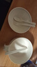 愛舒貝（AISHUBEI）【5件套】帶蓋泡面碗小麥秸稈餐具碗筷套裝學(xué)生宿舍碗方便面大號 【卡其米】小麥碗+碗蓋+叉勺筷 曬單實拍圖