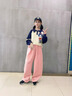 真維斯女童褲子2025春秋兒童新款彎刀直筒褲女孩時(shí)髦休閑運動(dòng)長(cháng)褲秋裝 【顯高顯瘦彈性】粉/純色 150 曬單實(shí)拍圖