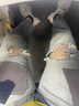 Levi's?SilverTab?25春夏新款男士美式高街破洞寬松直筒牛仔褲 淺藍色 29 (32) 曬單實拍圖