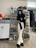 凡毅彩牛仔褲夏季女褲子2025新款白色休閑褲闊腿褲顯瘦直筒褲寬松慵懶風 皮標窄版牛仔闊腿褲【白色】 M 【95-105斤】 曬單實拍圖