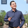 寶財羊中年爸爸裝長袖襯衫男士春秋季上衣休閑中老年人襯衣外套爺爺衣服 曬單實(shí)拍圖