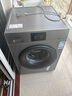 松下（Panasonic）10公斤全自動變頻滾筒洗衣機(jī) 中途添衣超快洗輕柔洗除菌洗自清潔預(yù)約洗 超薄大筒徑上排水BLDC電機(jī) 銀色 XQG100-JA06 曬單實拍圖