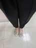 浪莎西裝褲女夏季薄款2025新款高腰九分寬松直筒煙管褲職業(yè)休閑哈倫褲 黑色 春夏款-九分 L 【推薦100-115斤】 曬單實(shí)拍圖