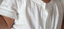 貝瑞加（Babyprints）嬰兒連體衣2件夏季短袖嬰兒衣服新生兒純棉哈衣輕薄爬服 白藍(lán)66 曬單實拍圖