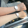 天梭（TISSOT）【七夕節(jié)禮物】手表 新款卡森臻我系列1853時尚商務(wù)石英情侶對表 月相白盤鋼帶 曬單實拍圖