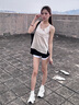 CAMILA KSENIA老爹鞋女士2025新款夏季舒適時尚鞋子運動鞋女款品牌厚底小白鞋子 白色 36 曬單實拍圖