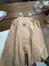 麥拉貝拉（MOLO BALO）嬰兒背帶褲春秋季寶寶外穿連體休閑褲服裝小孩衣服寶寶褲子 咖色 110 曬單實(shí)拍圖