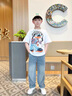 G.DUCKKIDS小黃鴨男童褲子夏季2025新款中大童牛仔褲兒童闊腿防蚊褲男孩長褲 藍(lán)色 120 建議5~6歲【110-120cm】cm 曬單實(shí)拍圖