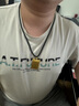 奢名紀黃金平安無事牌吊墜999純足金包銀項鏈掛墜男士情侶款實心墜子真 平安無事牌包金3.35克總重約30克 曬單實拍圖