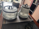 茶皇子（CHAHUANGZI）全自動(dòng)底部上水電熱水壺純鈦玻璃雙上水燒水壺茶臺(tái)一體機(jī)嵌入式茶具電茶爐 0.8L 鈦燒水消毒款+六君子+雙杠杯架套裝 曬單實(shí)拍圖