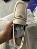 百麗（Belle）秀氣樂福鞋女2025秋新商場同款質(zhì)感羊皮通勤樂福鞋E3C1DCA5 米白 38 曬單實拍圖