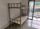 加厚上下鋪成人床雙人鐵架床雙層床員工宿舍上下床學(xué)校高低架子床 灰色 特厚款 80*180（靜音床板) 曬單實(shí)拍圖