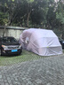大昌攬月汽車移動車棚戶外小車停車庫家用折疊防曬防雨防冰雹全車衣罩遮陽 半自動鍍鋅款+側窗+升級踩踏地鎖 長6.4*寬2.8*高2.65米【4色可選】 曬單實拍圖