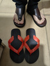老人頭（laorentou）男士涼鞋夏季2025新款軟底沙灘鞋防滑兩用真皮夾腳人字拖鞋 棕色 40 曬單實(shí)拍圖