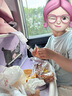 Hello Kitty汽車椅背置物袋座椅后背收納袋神器車載掛袋車內(nèi)后座后排置物袋女 庫洛米紫色1個【折疊桌/防水桶】 曬單實拍圖
