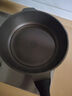 徠仕有鈦無(wú)涂層平底鍋不粘鍋家用煎蛋鍋牛排煎鍋電磁爐專(zhuān)用燃氣灶適用 【鈦聚力煎炒鍋】黑瓷有蓋 28cm 曬單實(shí)拍圖