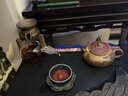 璽翰雅（ROYHOYE）建盞茶杯金絲天目釉兔毫盞鑲銀主人杯窯變單杯十二生肖銀杯品茗杯 禪定杯金絲天目（蓮花） 曬單實(shí)拍圖