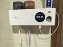 居密碼牙刷置物架消毒烘干器智能消毒器殺菌電動(dòng)牙刷架衛(wèi)生間牙杯牙膏架 免插電消毒+烘干+2個(gè)杯子(白色) 牙刷+牙杯同時(shí)消毒 曬單實(shí)拍圖