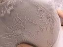 ubras七夕禮物【虞書欣同款】日光香草文胸蕾絲大胸顯小透氣美背內(nèi)衣 虞書欣同款香緹紫-文胸 L 80A/80B 曬單實拍圖