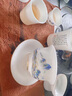冰種玉瓷功夫茶具套裝高檔白瓷茶杯三才蓋碗泡茶壺可定制高端禮盒 冰種玉瓷千里江山西施壺套組11頭 曬單實(shí)拍圖